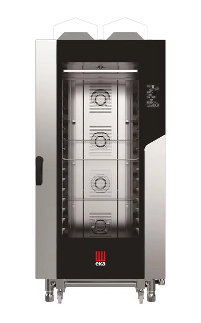 Piec konwekcyjno-parowy 16×600×400 mm, gazowy, 30 kW, 930×1160×2060 mm | TECNOEKA, Millennial Black Mask
