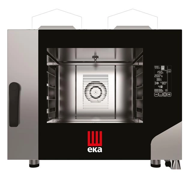 Piec konwekcyjno-parowy 4×600×400 mm, gazowy, 9,3 kW, 850×1035×801 mm | TECNOEKA, Millennial Black Mask