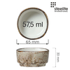 Naczynie na dipy, ⌀65 mm, szare | STEELITE, Craft Porcini