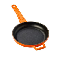 Mini patelnia żeliwna z metalowym uchwytem Ø160 mm, pomarańczowa, 400 ml | LAVA, 832165