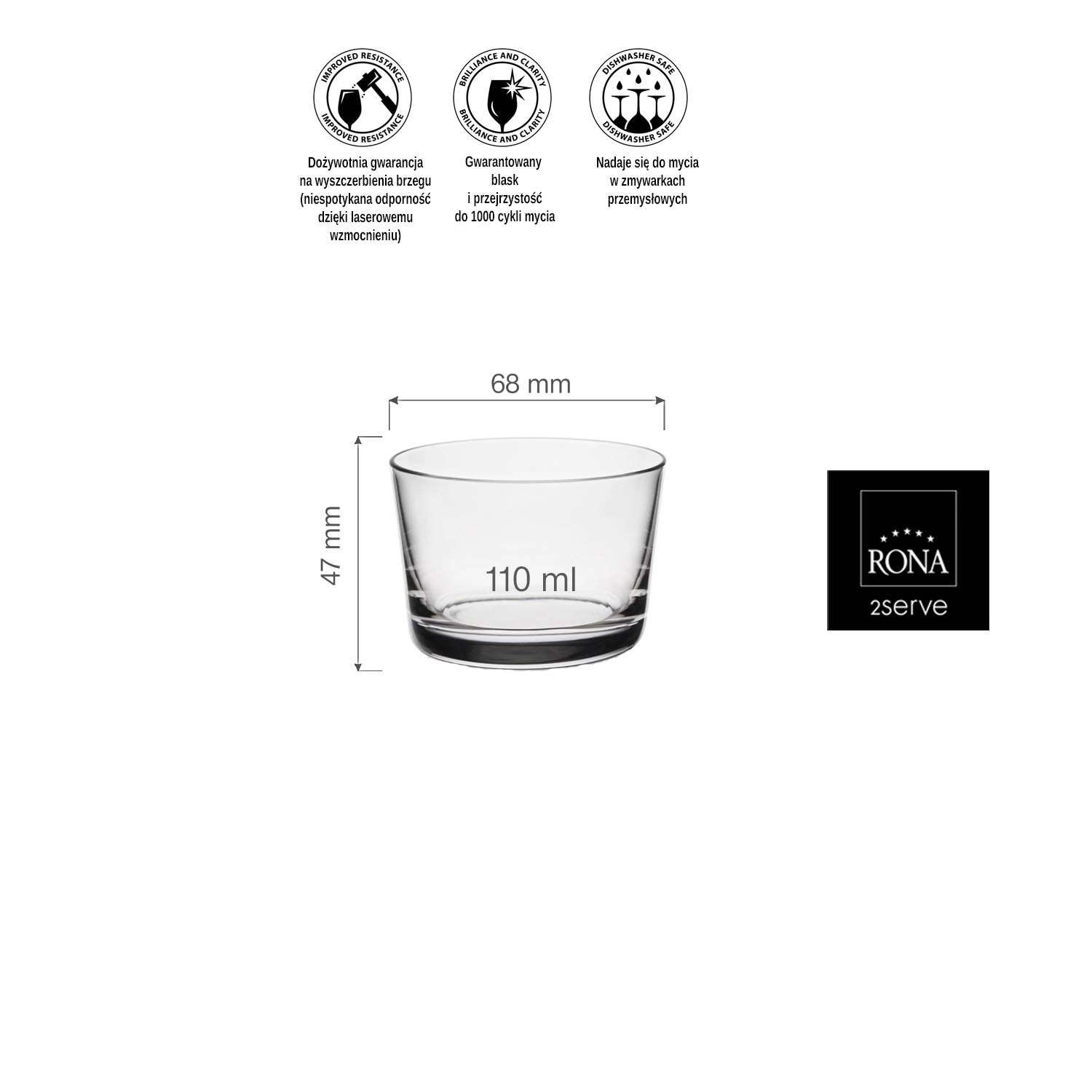Naczynie na finger food, 110 ml | RONA, Bodega