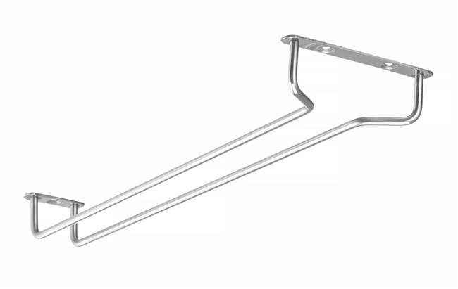 Wieszak na kieliszki, stalowy, 408x115x30 mm | BARUP, 596517