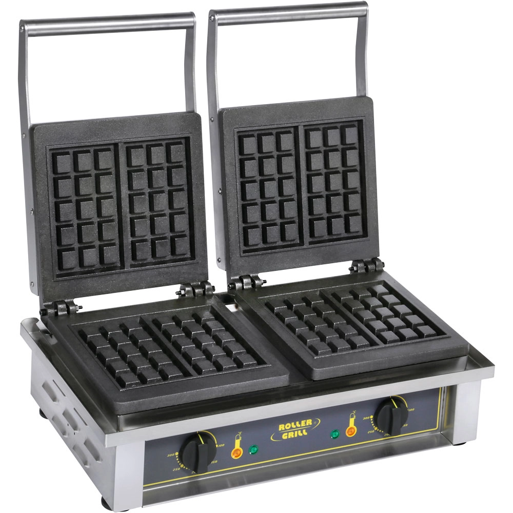 Gofrownica podwójna BRUSSELS 2×1.6 kW, 380 V, 550×440×230 mm | ROLLER GRILL, 777222