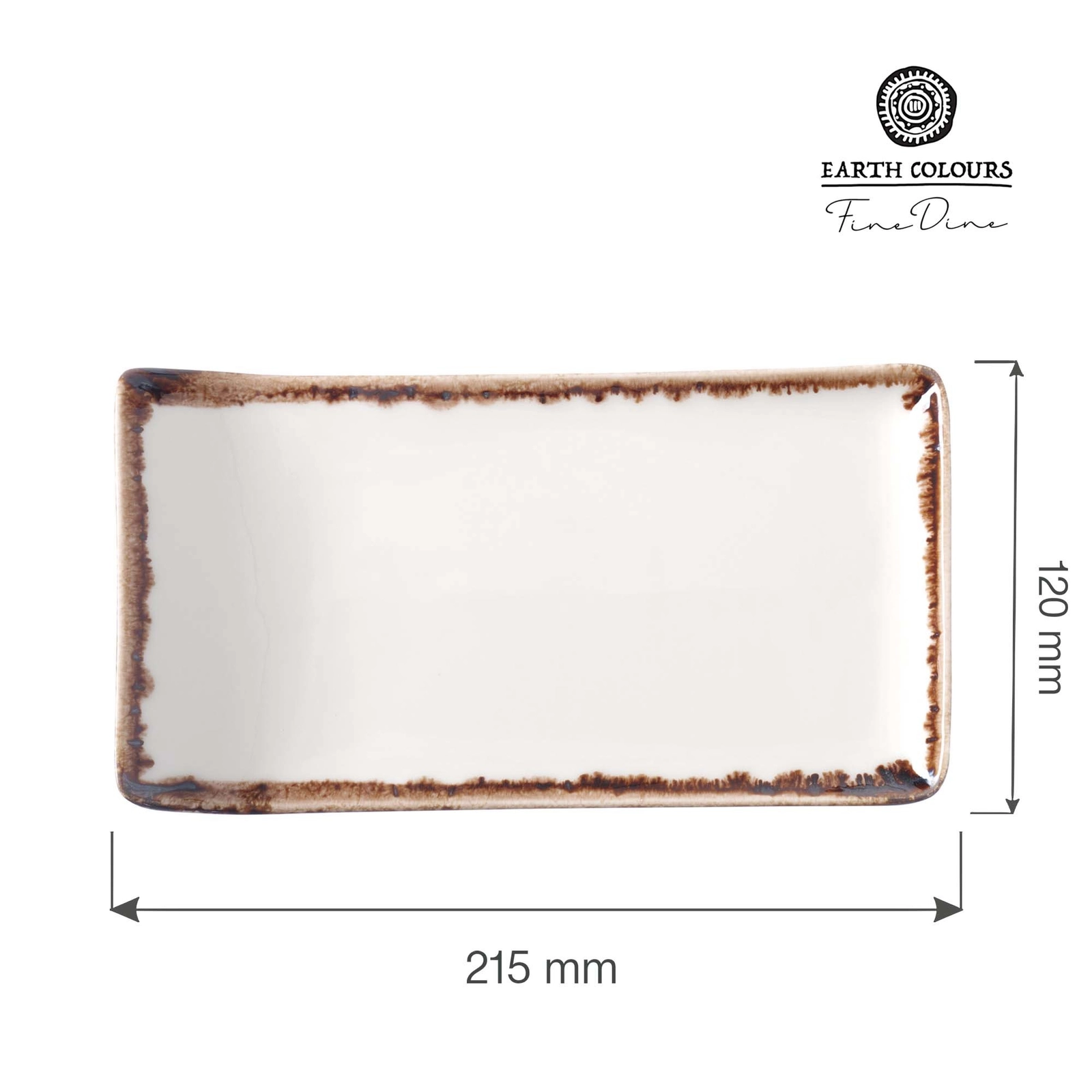 Talerz serwingowy, 215×120 mm, kremowy | FINE DINE, Vanilla