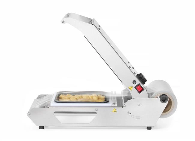 Zgrzewarka do tacek, 230 V, 0,7 kW, 582x285x185 mm | HENDI, Compact