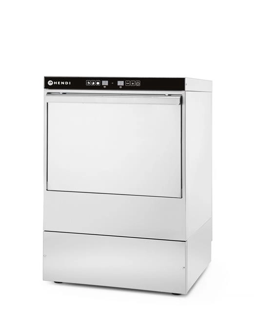 Zmywarka do naczyń 500x500 mm, sterowana elektronicznie, 400 V, 6,6 kW, 576x645x837 mm | HENDI, 231753