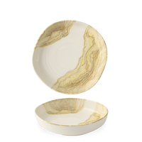 Misa z wysokim rantem o organicznym kształcie, Ø230 mm | CHURCHILL, Tide Gold
