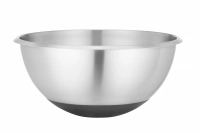 Miska kuchenna ze stali nierdzewnej z silikonową podstawą, 6 l, ⌀330x155 mm | HENDI, 567579