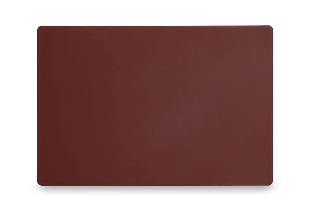 Deska do krojenia HACCP, 450x300x13 mm, brązowa | HENDI, 825556
