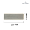 Taca porcelanowa, 300×90 mm, szara | CHURCHILL, Stonecast Peppercorn Grey