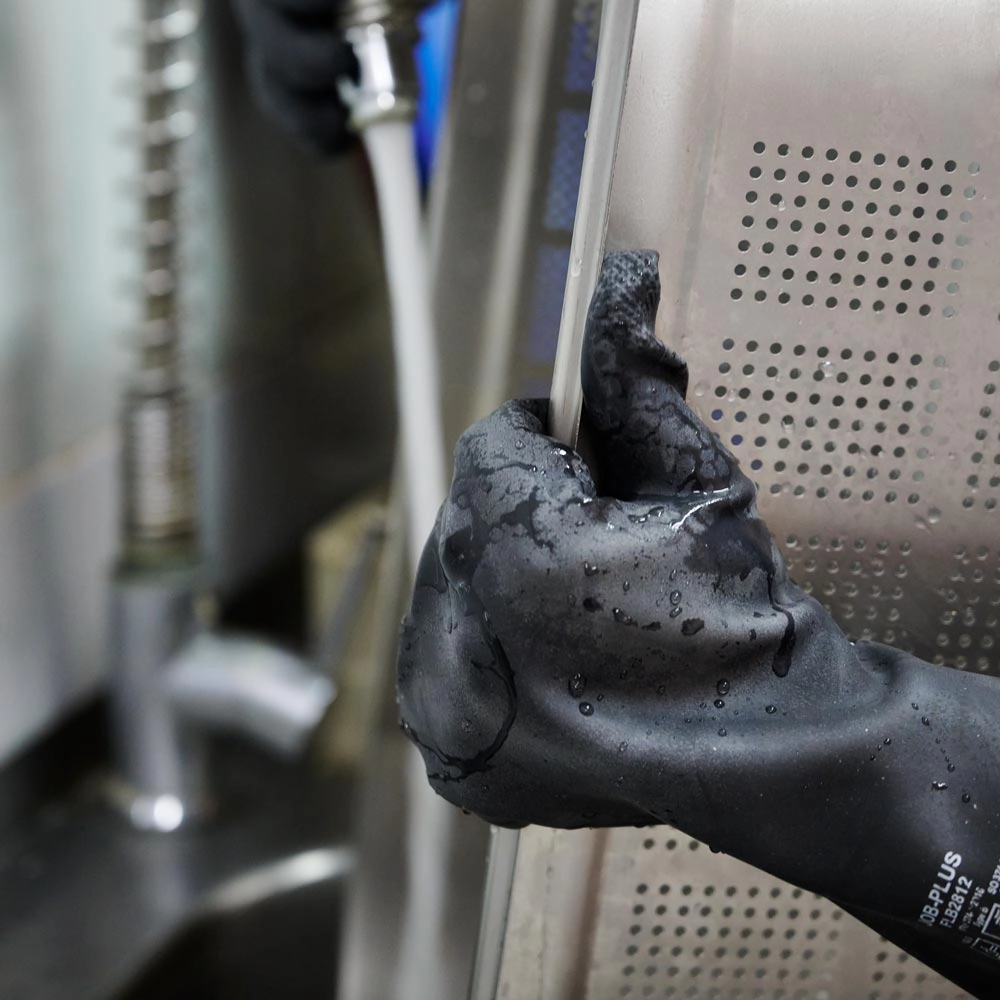 Rękawice ochronne z naturalnego kauczuku, rozmiar L, 320 mm | STALGAST, 505053