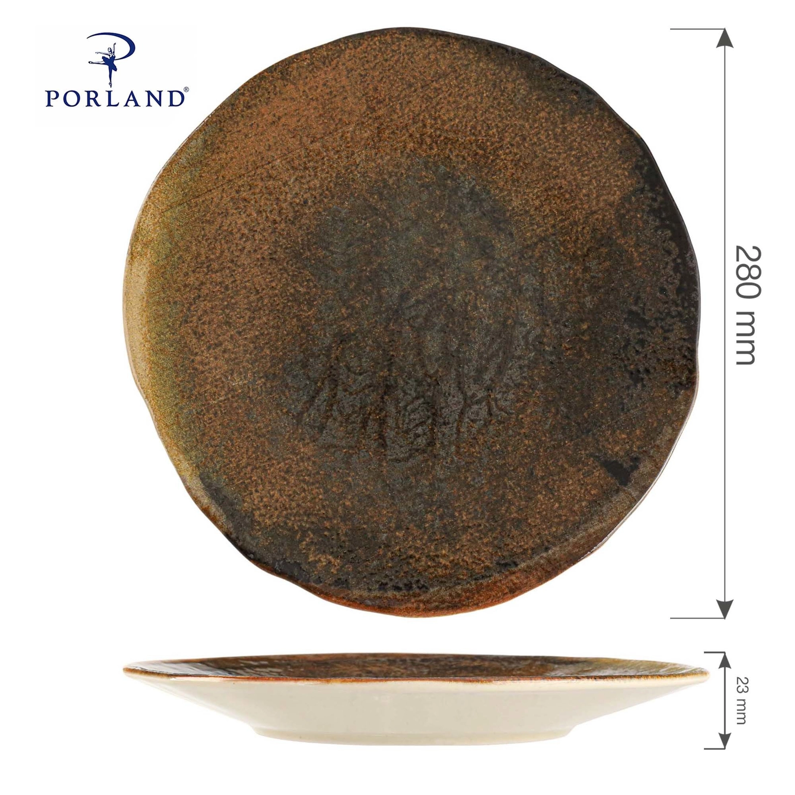 Talerz płytki, Ø280 mm | PORLAND, Genesis