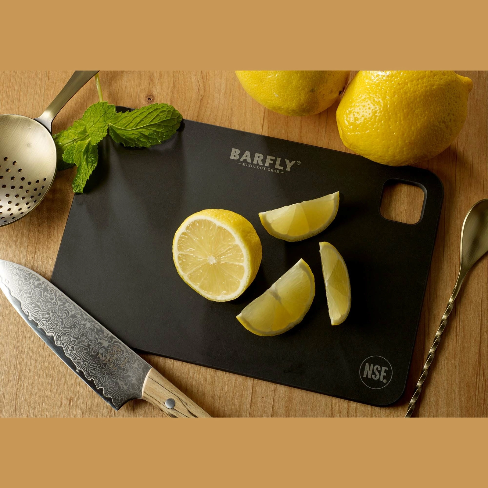 Deska barowa, 150×230 mm, czarna | BARFLY, M37137BK