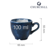 Filiżanka do espresso, 100 ml | CHURCHILL, Stonecast Plume Ultramarine