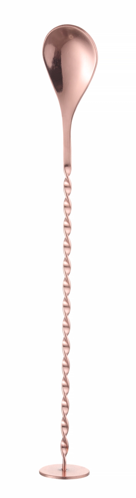 Łyżka barmańska z muddlerem, 280×35 mm, miedziana | BAR UP, 596579