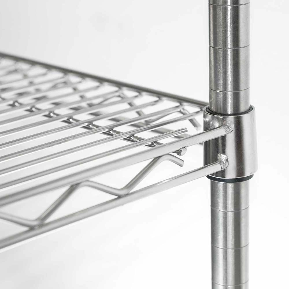Regał magazynowy chromowany 4-półkowy 1060x610x1800 mm | STALGAST, 681102