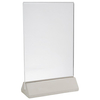 Stojak na karty 155×65×260 mm, szary, przezroczysty | APS, 71497