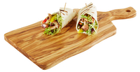 Deska z uchwytem z drewna oliwkowego 310x200 mm | APS, Olive
