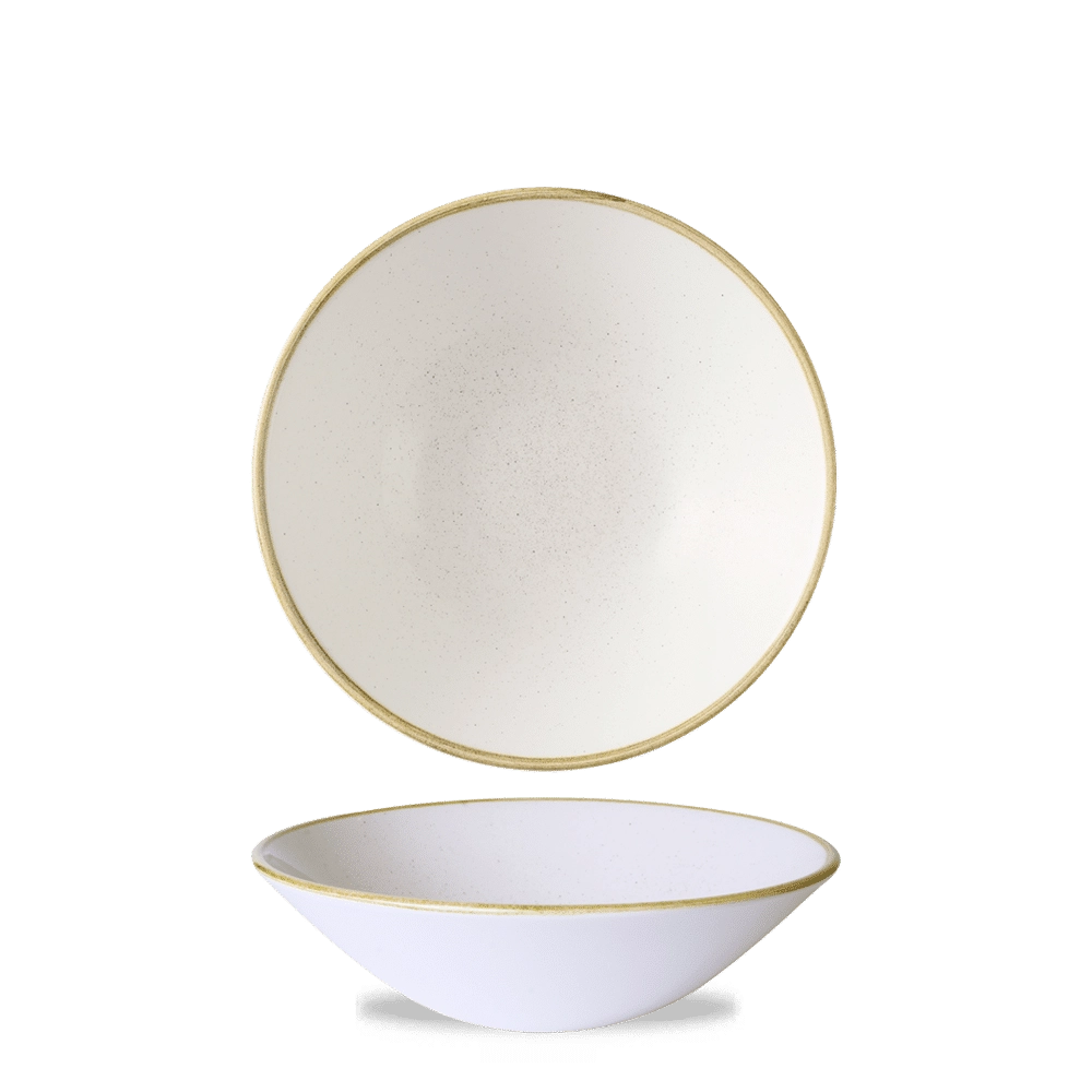 Misa głęboka coupe, Ø200 mm, 750 ml | CHURCHILL, Stonecast Barley White