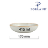 Miska płytka, Ø170 mm, jasnoszara | PORLAND, Seasons Ashen