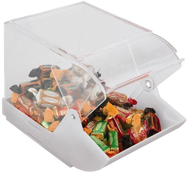 Pojemnik ekspozycyjny z pokrywą 230x145x150 mm, biały | APS, 11884