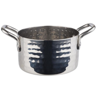 Garnuszek serwingowy 95x55 mm, młotkowany, inox | APS, 40186