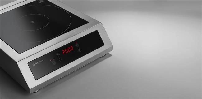 Kuchenka indukcyjna 3500 D XL, 3,5 kW, 230 V, 390×560×120 mm | HENDI, Profi Line