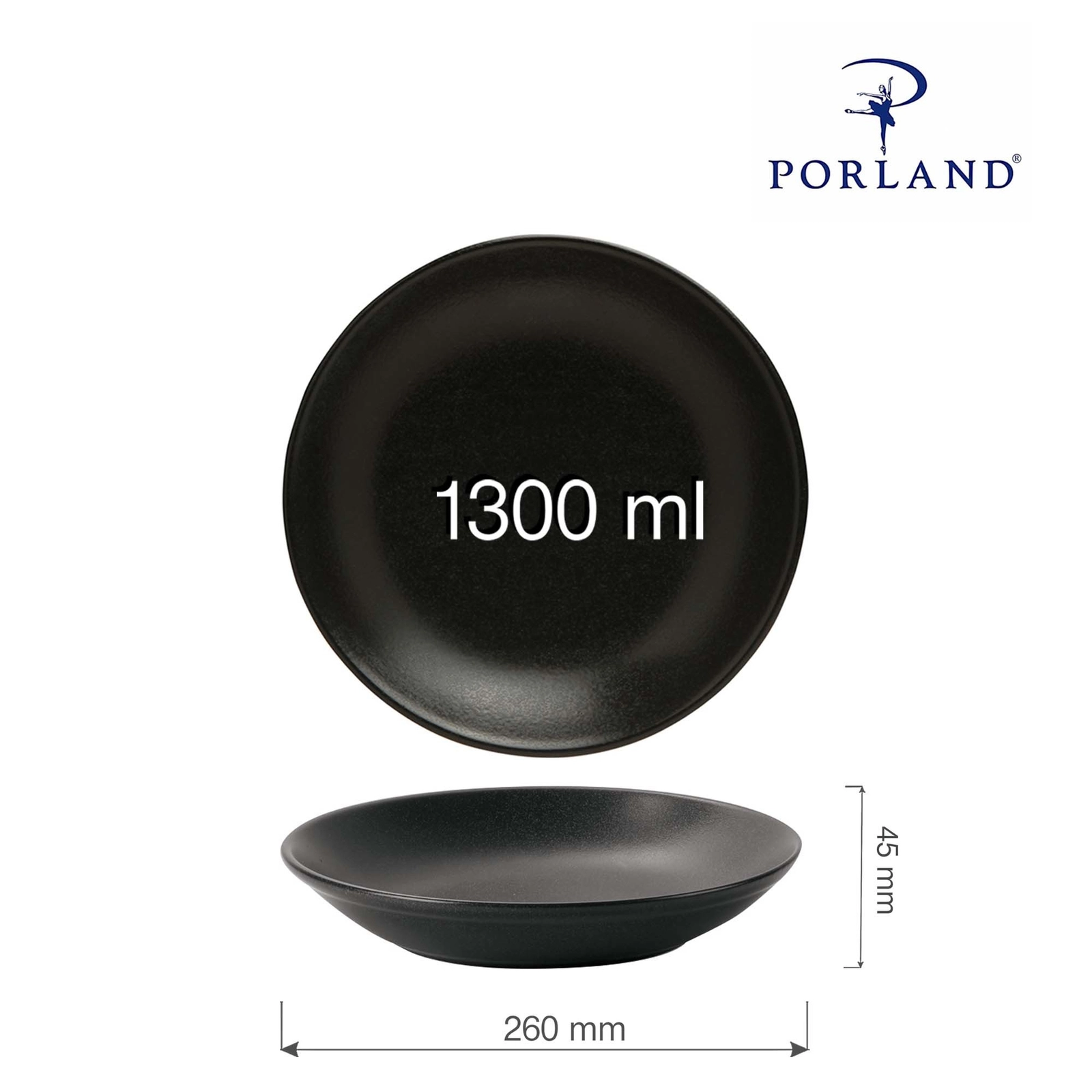 Talerz coupe, Ø260 mm | PORLAND, Seasons Coal