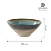 Miska stożkowa, Ø225 mm, 1500 ml, niebieska | FINE DINE, Lazur