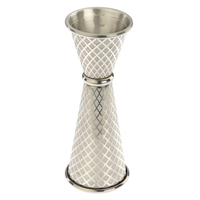 Miarka barmańska w stylu japońskim Diamond Lettice, ze stali nierdzewnej, 30/60 ml | BARFLY, Diamond Lettice