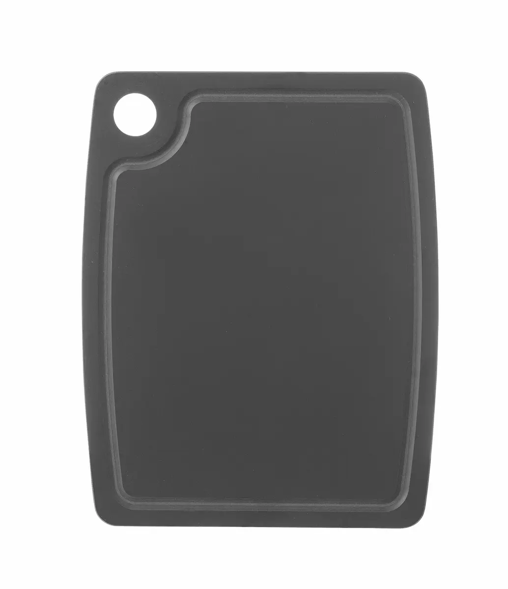 Deska do krojenia z włókna drzewnego, 440x325x6 mm, czarna | HENDI, 505779
