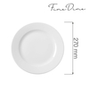 Talerz płytki, Ø270 mm | FINE DINE, Bianco