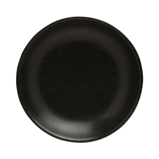 Talerz coupe z porcelany, czarny, ø260 mm | FINE DINE, Coal
