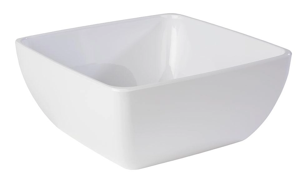 Miska z melaminy 8 l, 320x320x140 mm, biała | APS, Pure