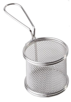 Koszyk do serwowania potraw Ø90 mm, inox | APS, Snack Holder