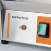 Grill kontaktowy pojedynczy, ryflowany, 1.8 kW, 230 V, 360x310x200 mm | CATERINA, 742018