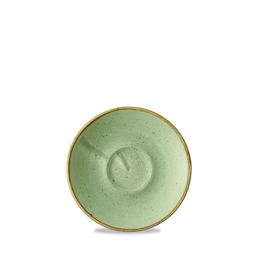 Spodek do espresso, Ø120 mm | CHURCHILL, Stonecast Sage Green