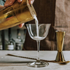Miarka barmańska Bell z prostą krawędzią, ze stali nierdzewnej, złota, 25/50 ml | BARFLY, Bell