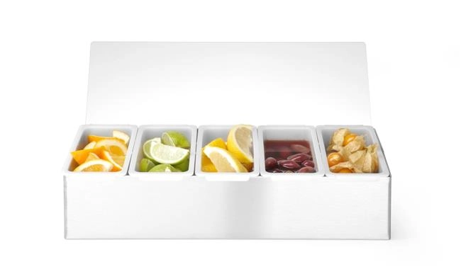 Pojemnik barmański na dodatki do drinków, 375x140x90 mm | BARUP, 552100