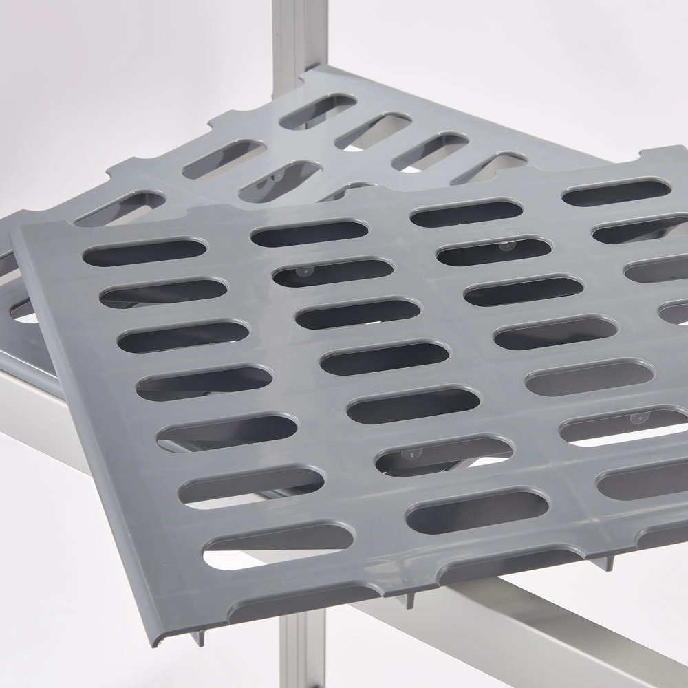 Regał magazynowy aluminiowy na 2 nogach 1164x560x1680 mm | TRIBECA, 686126