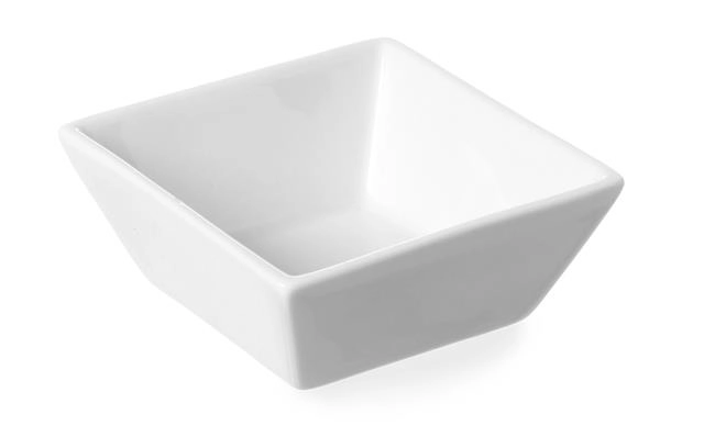 Miseczka z porcelany, 80x80x35 mm, zestaw 6 szt. | HENDI, Cuadrado