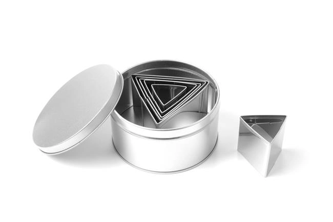 Formy do wycinania trójkątne, zestaw 6 szt. | HENDI, 673775