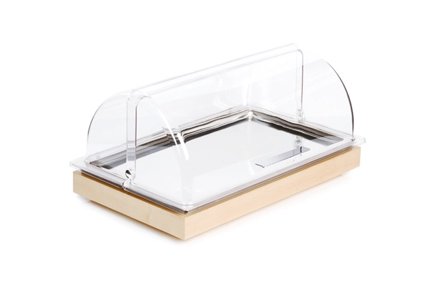 Taca chłodząca GN 1/1, 530x325x275 mm, klon, z pokrywą | APS, Frames