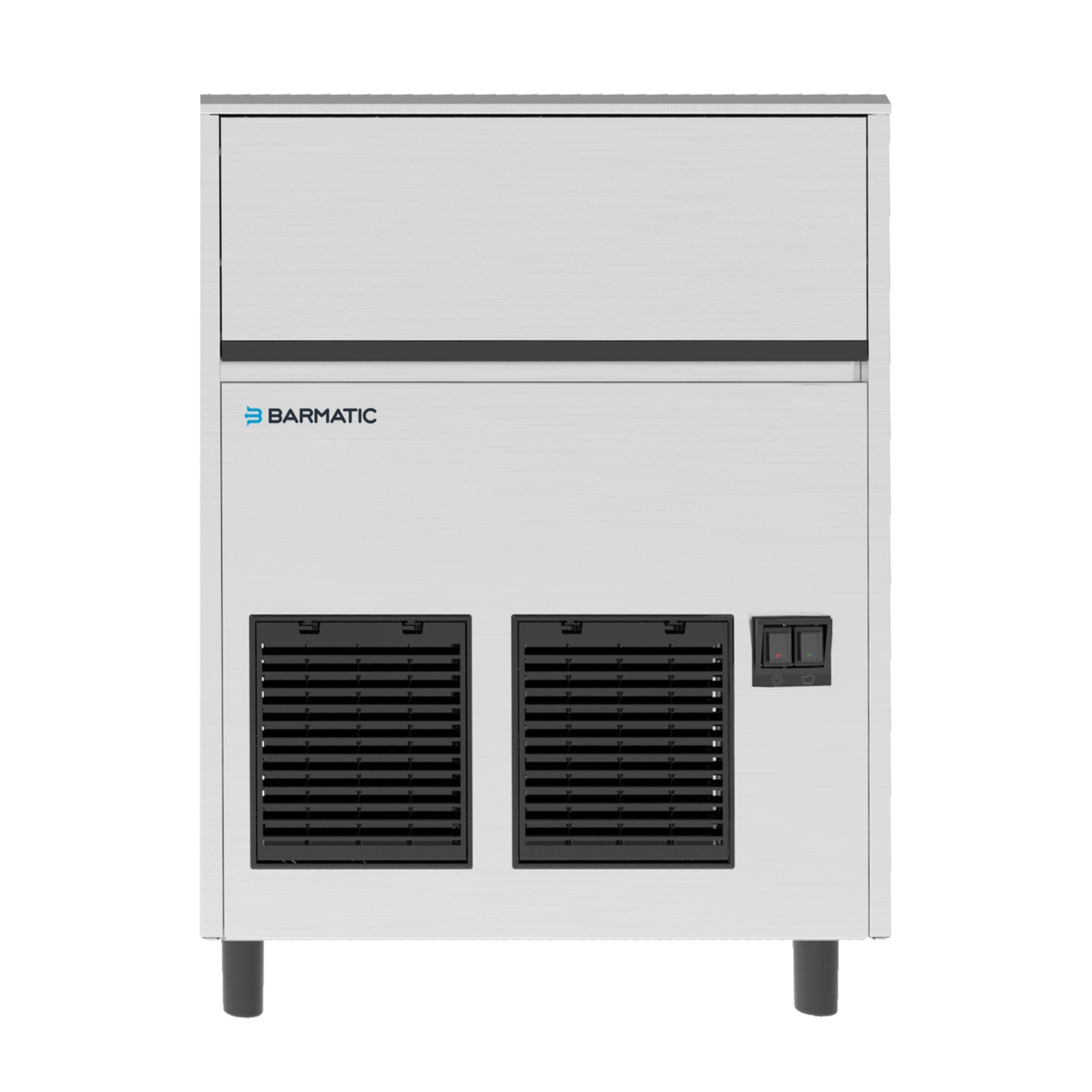 Wytwornica granulatu lodowego, 738×690×822 mm, 120 kg/24 h, 1050 W, srebrna | BARMATIC, Nugget