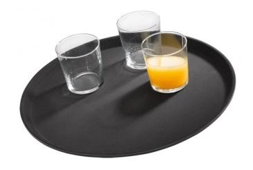 Taca okrągła kelnerska Ø275 mm, czarna | APS, Gastro