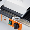 Grill kontaktowy podwójny, ryflowany, 3.6 kW, 230 V, 570x360x200 mm | CATERINA, 742028