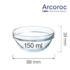 Salaterka, 150 ml | ARCOROC, Empilable