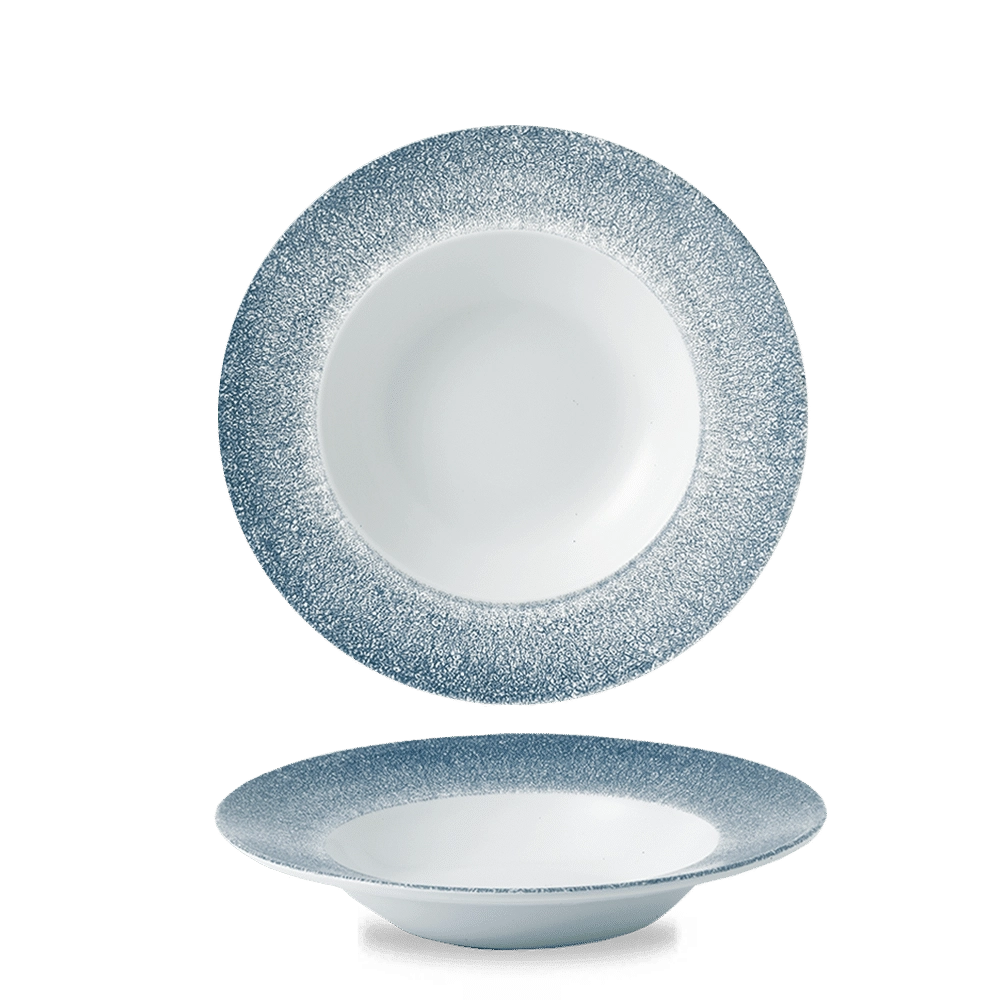 Talerz głęboki, Ø240 mm | CHURCHILL, Raku Topaz Blue