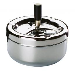 Popielniczka z przyciskiem Ø130 mm, chromowana | APS, Klassiker
