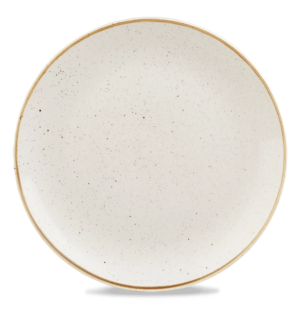 Talerz płytki, Ø324 mm | CHURCHILL, Stonecast Barley White